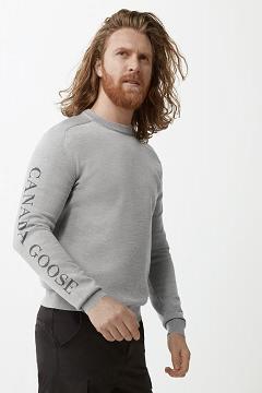 Ropa Canada Goose Hombre Outlet - Welland Suéteres Plateados NP4723658